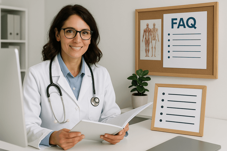 Inserir uma seção FAQ para responder às perguntas comuns dos pacientes Inserir uma seção FAQ para responder às perguntas comuns dos pacientes