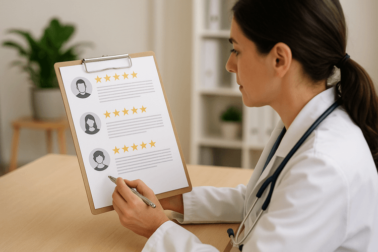 Incluir depoimentos e avaliações dos pacientes Incluir depoimentos e avaliações dos pacientes