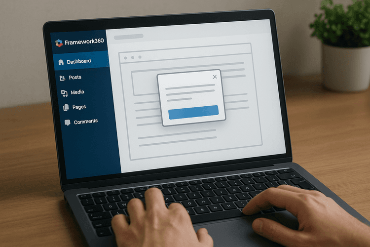 Créer un popup avec Framework360 Créer un popup avec Framework360