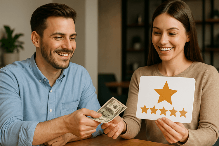 Offrir des incitations pour obtenir des avis positifs Offrir des incitations pour obtenir des avis positifs