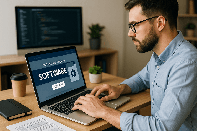 Créer un site web professionnel pour la vente de logiciels Créer un site web professionnel pour la vente de logiciels