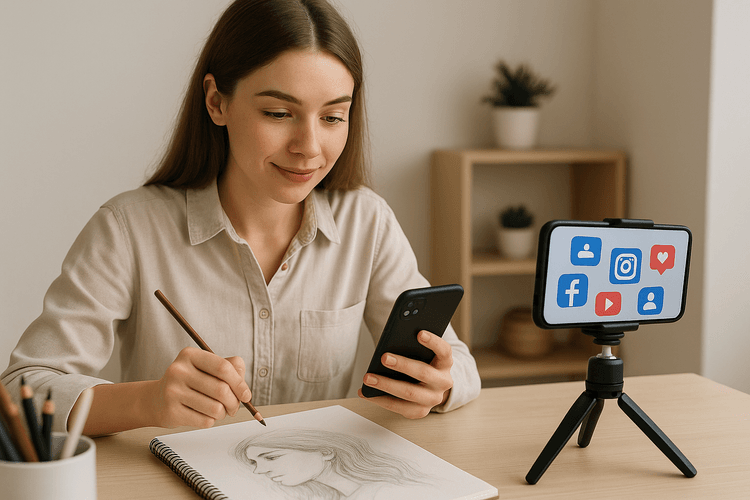Promova seus desenhos nas redes sociais Promova seus desenhos nas redes sociais