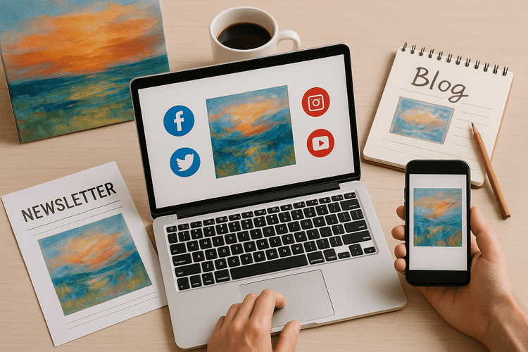 Faire connaître vos tableaux en ligne : réseaux sociaux, blog et newsletter Faire connaître vos tableaux en ligne : réseaux sociaux, blog et newsletter