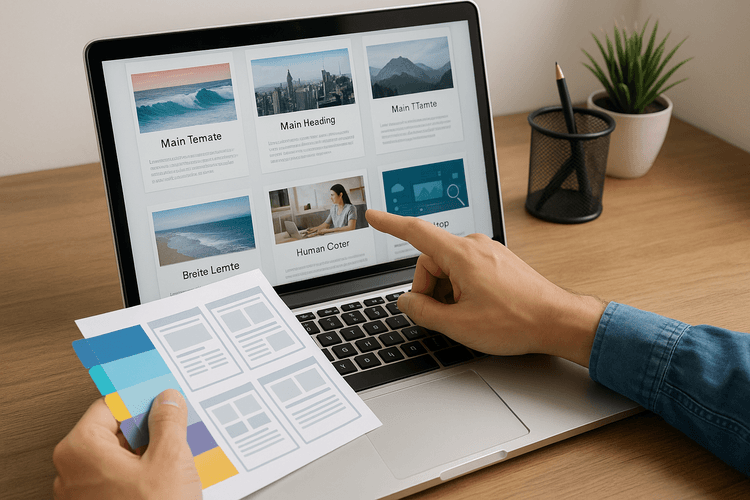 Selecionar um template adequado Selecionar um template adequado