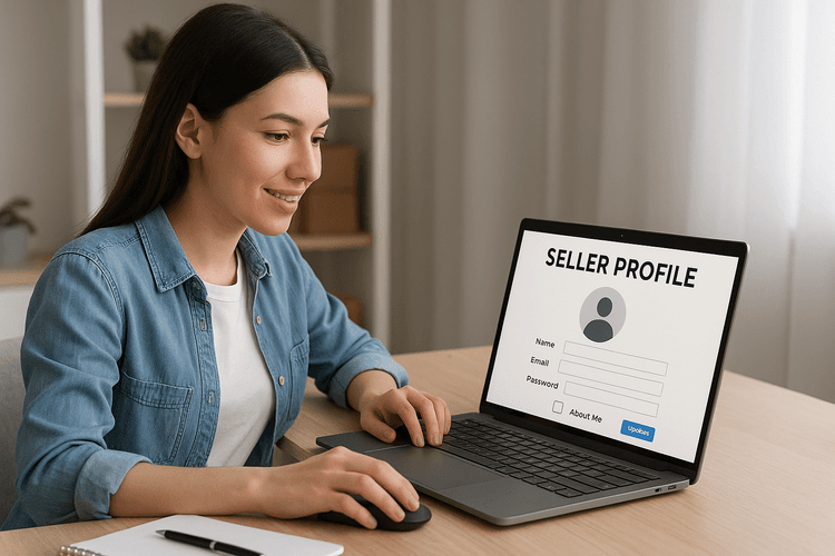 Création d'un profil vendeur