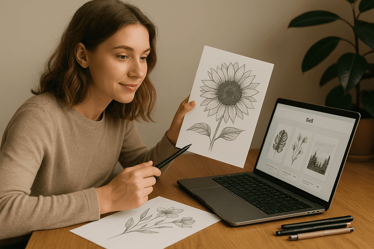 Como vender desenhos online