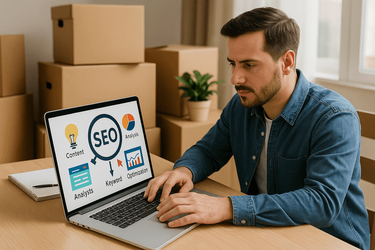 Optimisation SEO du site web pour déménagement Optimisation SEO du site web pour déménagement
