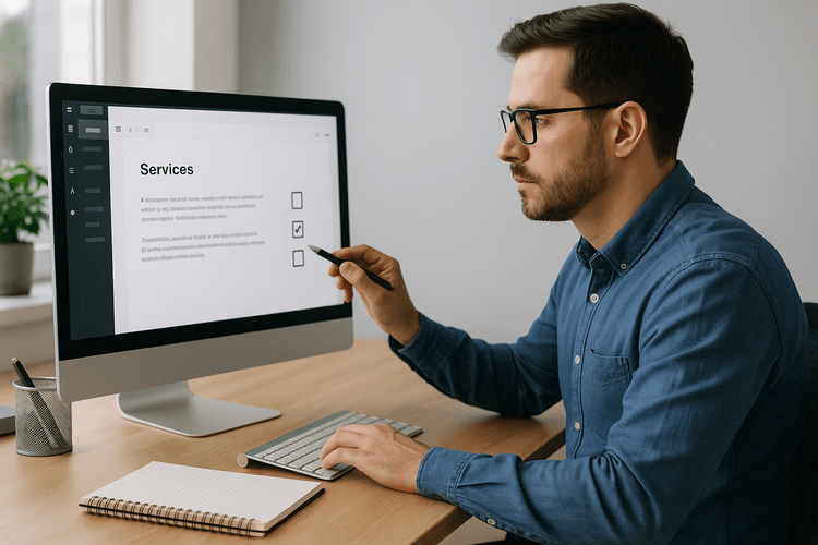 Insertion des contenus et des informations sur les services offerts Insertion des contenus et des informations sur les services offerts