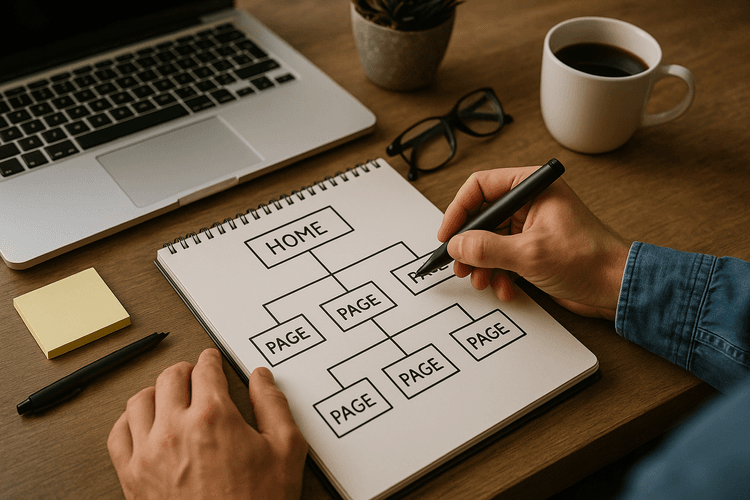 Créer la structure du site