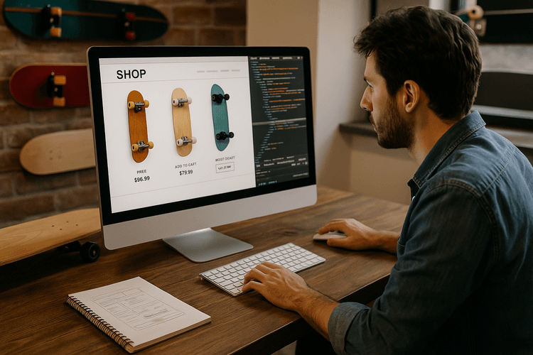 Construction d'un e-commerce pour skateboard