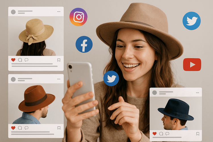 Utiliser les plateformes sociales pour promouvoir les chapeaux Utiliser les plateformes sociales pour promouvoir les chapeaux