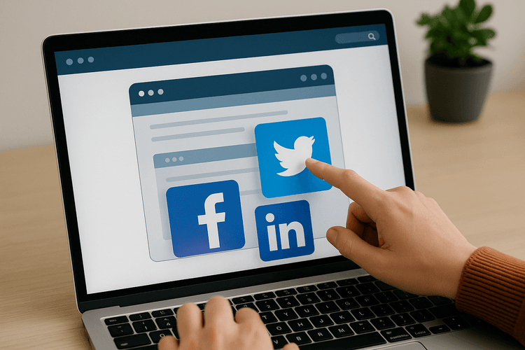 Intégration des réseaux sociaux sur le site web Intégration des réseaux sociaux sur le site web