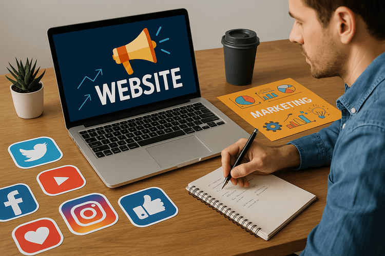 Promouvoir le site web à travers les réseaux sociaux et d'autres tactiques de marketing Promouvoir le site web à travers les réseaux sociaux et d'autres tactiques de marketing