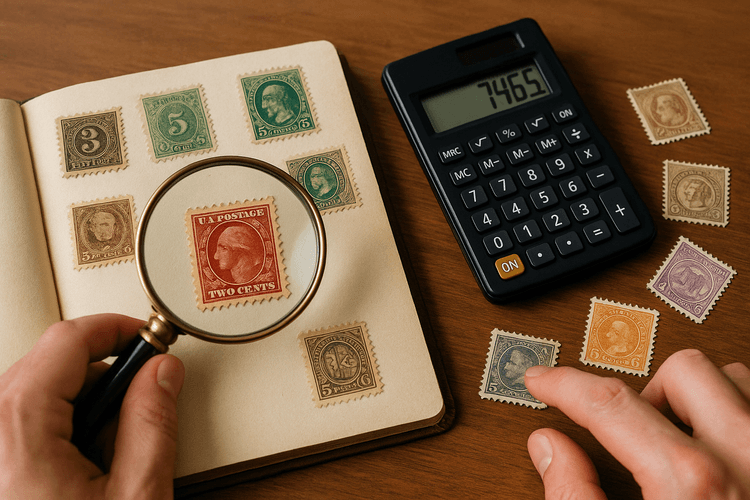 Evaluating the Value of Stamps for Sale