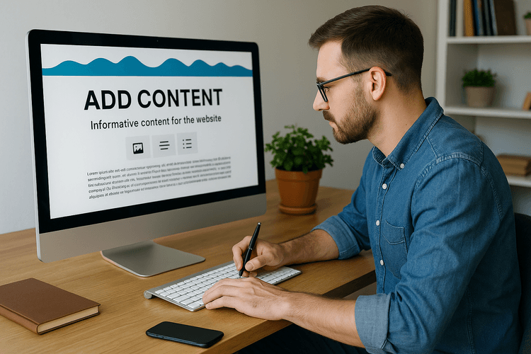 Paso 5: Agregar contenido informativo al sitio web Paso 5: Agregar contenido informativo al sitio web
