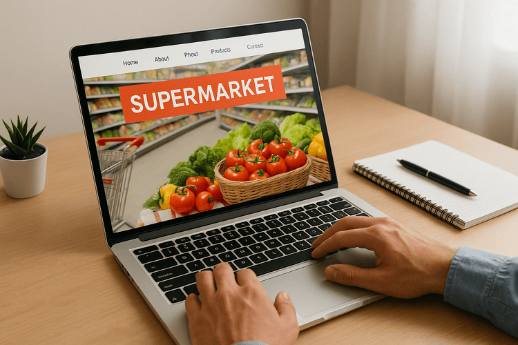 Come creare sito web per supermercato Come creare sito web per supermercato