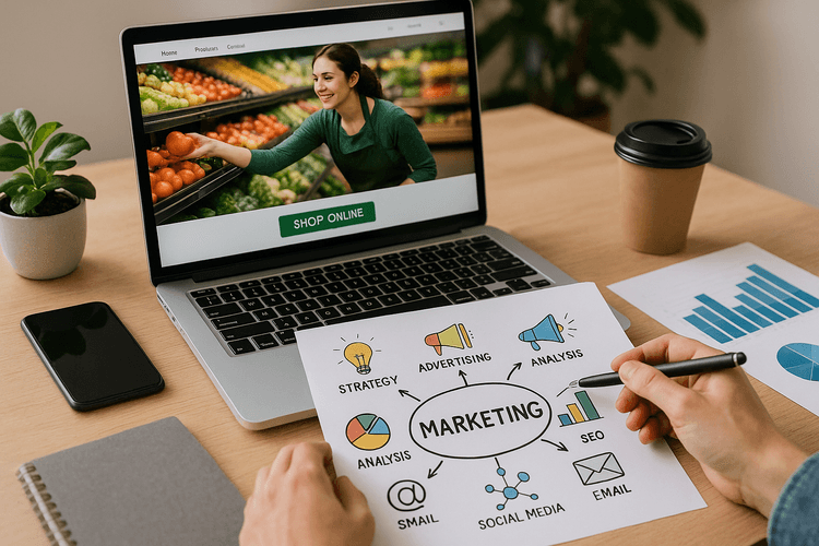 Stratégies de marketing pour promouvoir le site web du supermarché Stratégies de marketing pour promouvoir le site web du supermarché