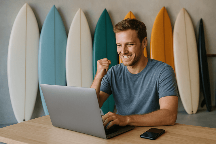 Conclusões e conselhos práticos para começar a vender suas pranchas de surf online. Conclusões e conselhos práticos para começar a vender suas pranchas de surf online.