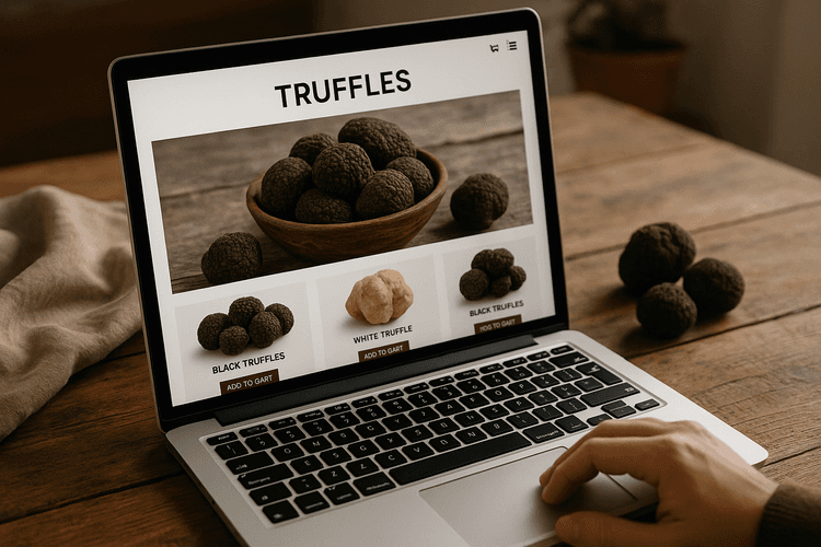 Création d'un site web pour la vente de truffes