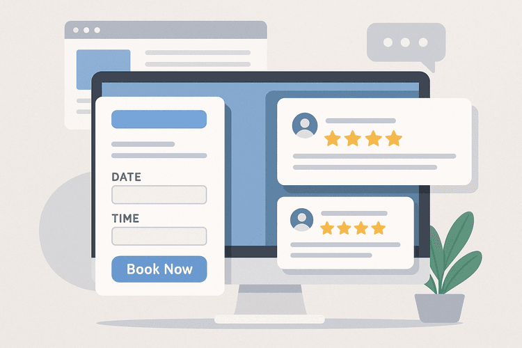 Incorporare funzionalità utili nel sito, come prenotazioni online o recensioni dei clienti. Incorporare funzionalità utili nel sito, come prenotazioni online o recensioni dei clienti.
