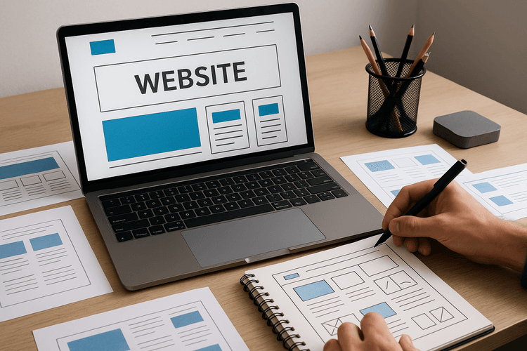 Design et mise en page du site web Design et mise en page du site web