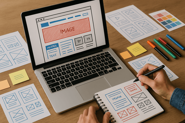 Design e layout do site Design e layout do site