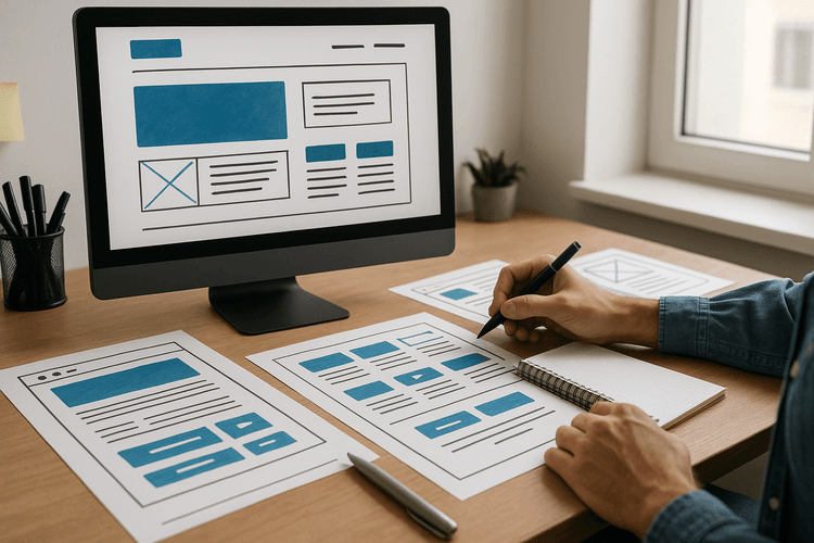 Design et mise en page du site web Design et mise en page du site web