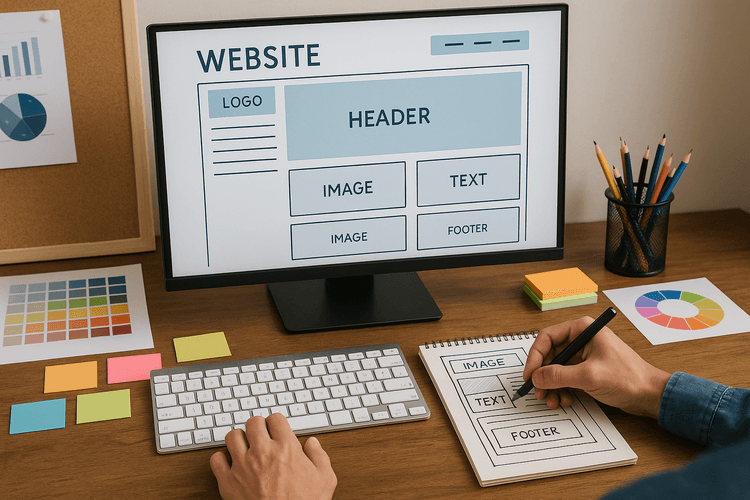 Design et mise en page du site web Design et mise en page du site web