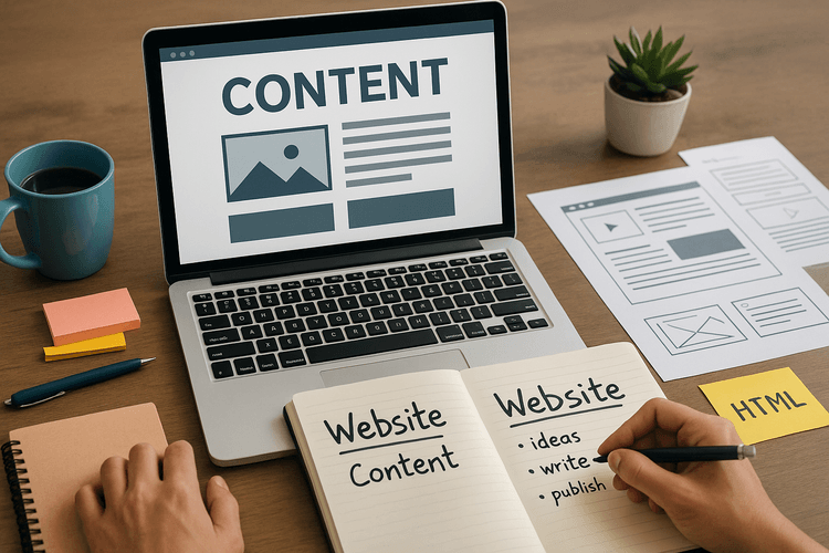 Creación de los contenidos del sitio web Creación de los contenidos del sitio web