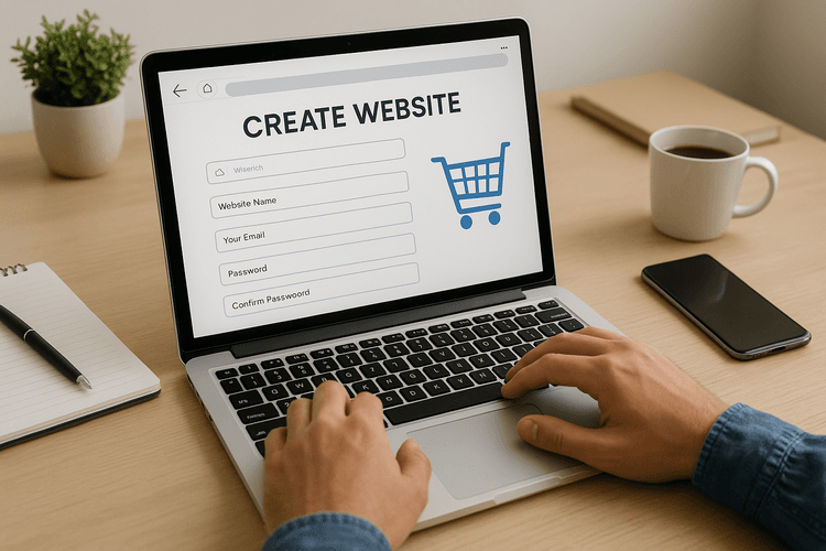 Création d'un site web ou d'un compte sur une plateforme de commerce électronique Création d'un site web ou d'un compte sur une plateforme de commerce électronique