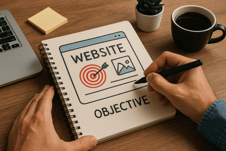 Definir o objetivo do site web Definir o objetivo do site web