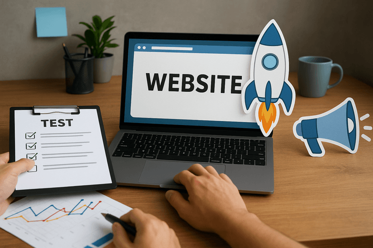 Tester, lancer et promouvoir le site web Tester, lancer et promouvoir le site web
