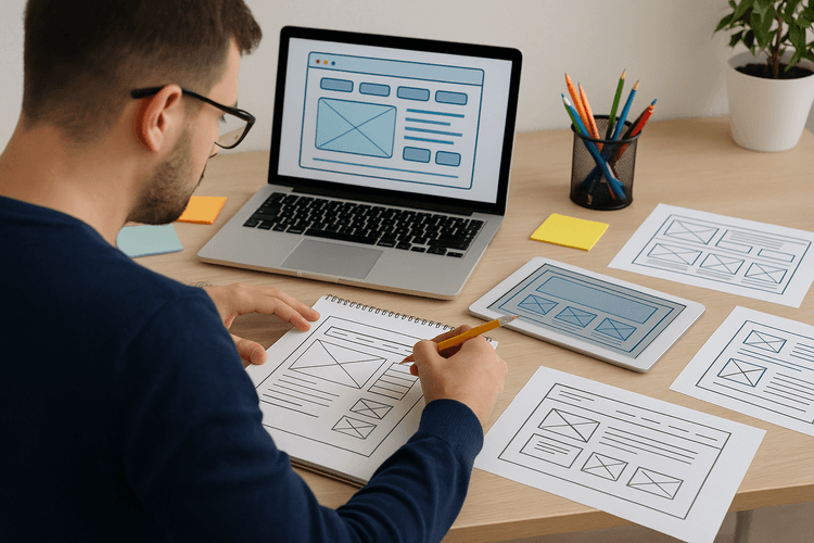 Define the layout and design of the site Define the layout and design of the site