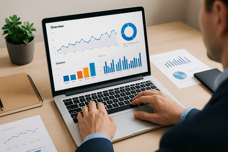 Monitorear las analíticas del sitio web para mejorar el rendimiento. Monitorear las analíticas del sitio web para mejorar el rendimiento.