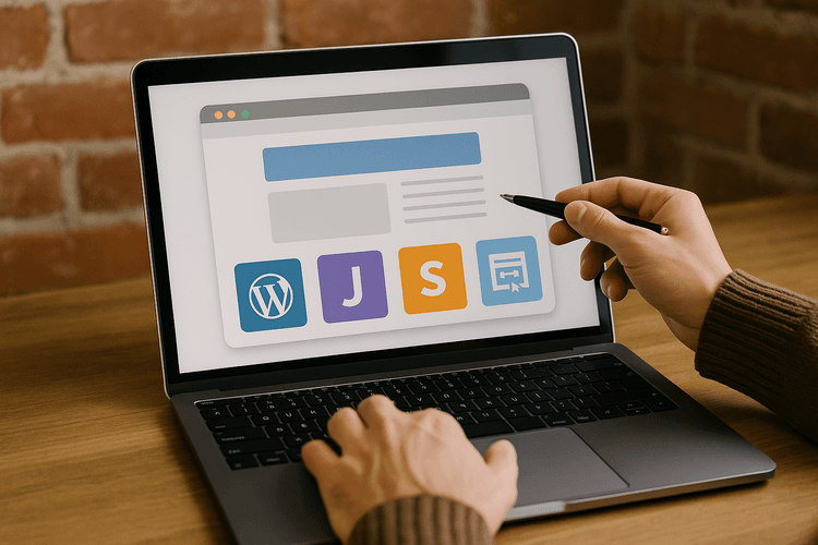 Escolher a plataforma para a criação do site web Escolher a plataforma para a criação do site web