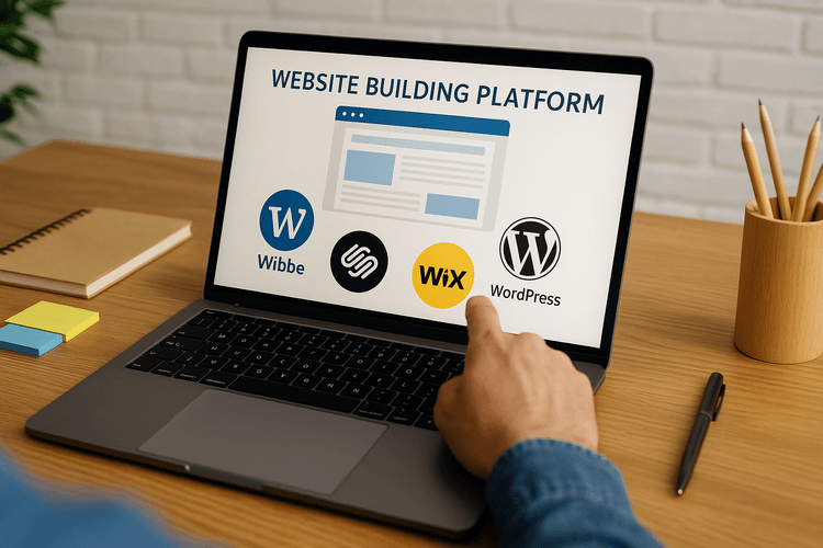 Wähle die Plattform zur Erstellung der Website Wähle die Plattform zur Erstellung der Website