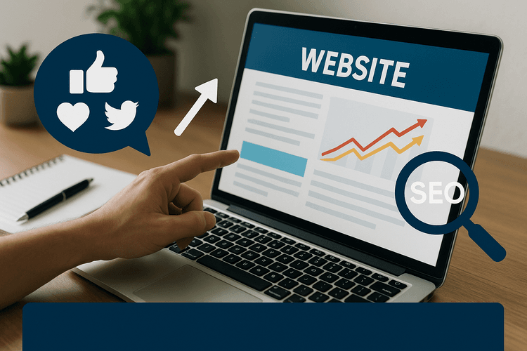 Promotion du site web à travers les réseaux sociaux et le SEO Promotion du site web à travers les réseaux sociaux et le SEO