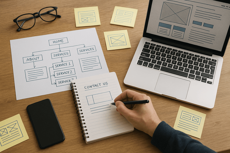 Définir la structure du site web et les contenus à insérer Définir la structure du site web et les contenus à insérer