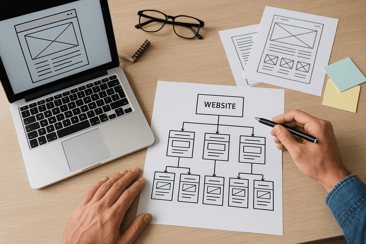 Structure du site web Structure du site web
