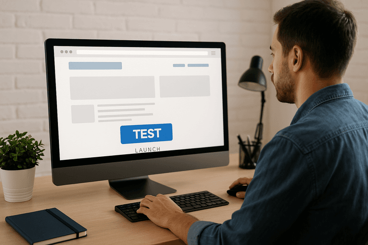 Die Website vor dem offiziellen Start testen Die Website vor dem offiziellen Start testen