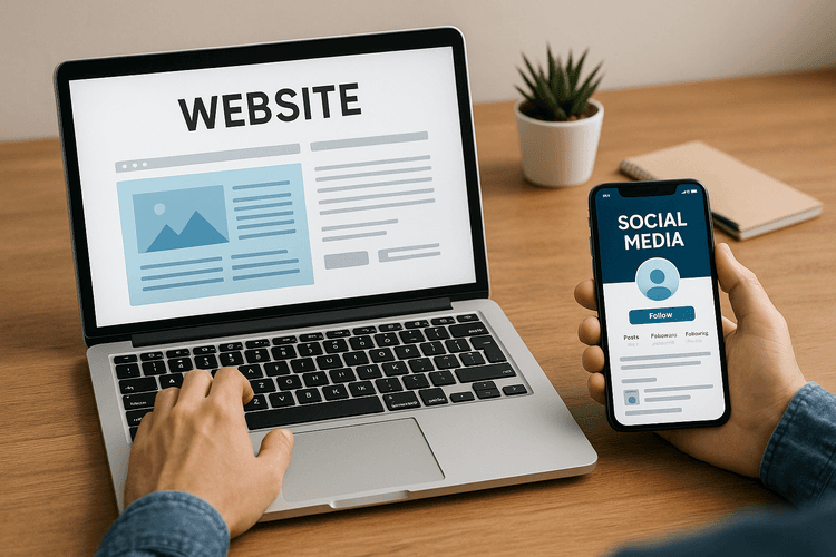 Créer un site web ou une page sur les réseaux sociaux Créer un site web ou une page sur les réseaux sociaux